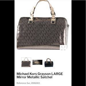 Authentic MK metallic Grayson purse